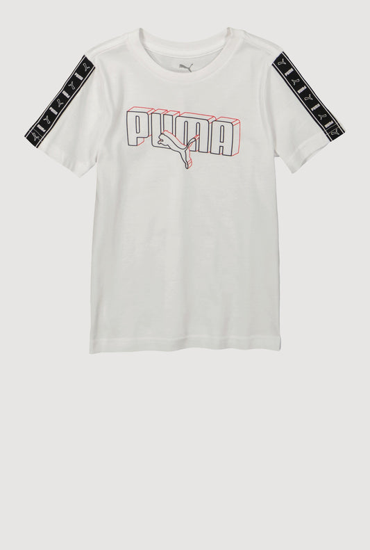 Little Boys Puma Sleeve Graphic Tee