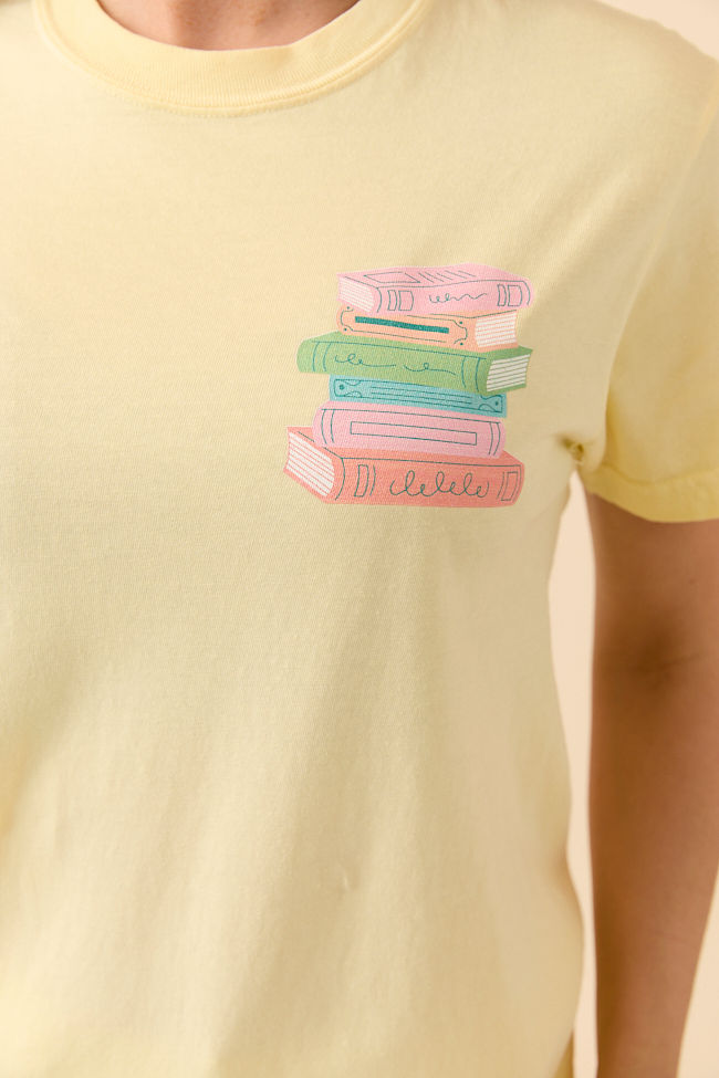 Can't Buy You Happiness But Can Buy Books Yellow Graphic Tee SALE