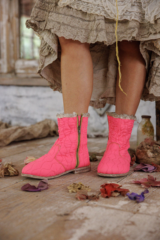Quilted Ranchero Boots - 37